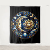 Celestial Sun and Moon Wandteppich (Vorderseite)