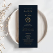 Celestial Sun and Moon Wedding Zeremony Program