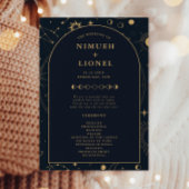 Celestial Sun and Moon Wedding Zeremony Program