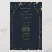 Celestial Sun and Moon Wedding Zeremony Program (Rückseite)