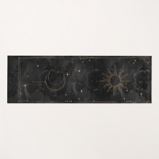 Celestial Sun and Moon Yoga Mat Yogamatte (Vorderseite (Horizontal))