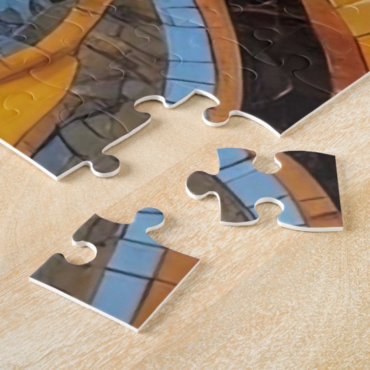 Celestial Sun and Stars in Night Sky Mosaik Puzzle (Seite)