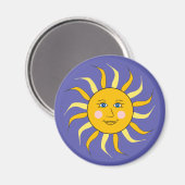 Celestial Sun Art Magnet (Vorderseite/Rückseite)