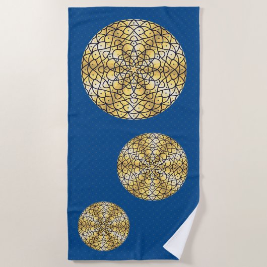 Celestial Sun Beach Towel Strandtuch (Vorderseite)