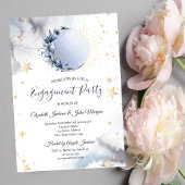 Celestial Sun, Blauer Mond, Sterne Einladung