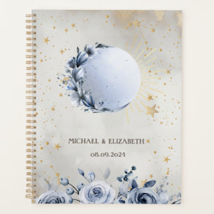 Celestial Sun, Blue Moon Blume, Stars Night Sky Planer