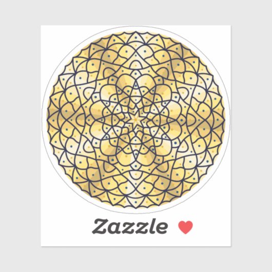 Celestial Sun Contour Sticker (Blatt)