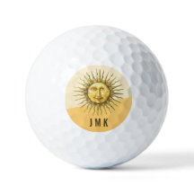 Celestial Sun Face Colorblock Monogram