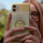 Celestial Sun Face Colorblock Monogram iPhone Hülle