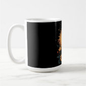 Celestial Sun Goddess mit floralen Blüten Kaffeetasse (Links)