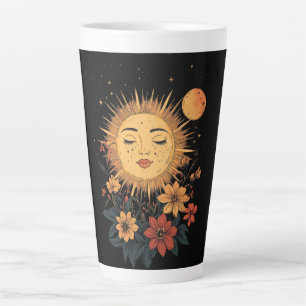 Celestial Sun Goddess mit floralen Blüten Milchtasse