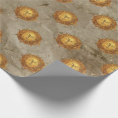 Celestial Sun Gold Pattern (2) Geschenkpapier (Ecke)