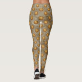 Celestial Sun Gold Pattern (2) Leggings (Rückseite)