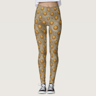 Celestial Sun Gold Pattern (2) Leggings