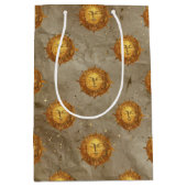 Celestial Sun Gold Pattern (2) Mittlere Geschenktüte (Vorderseite)