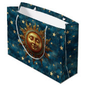 Celestial Sun  Große Geschenktüte (Rückseite Schrägansicht)