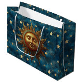 Celestial Sun  Große Geschenktüte (Vorderseite Schrägansicht)