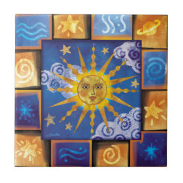 Celestial Sun Keramik Tile Fliese
