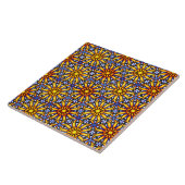 Celestial Sun Mandala Fliese (Seite)