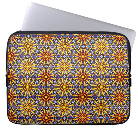 Celestial Sun Mandala Laptopschutzhülle (Vorderseite)