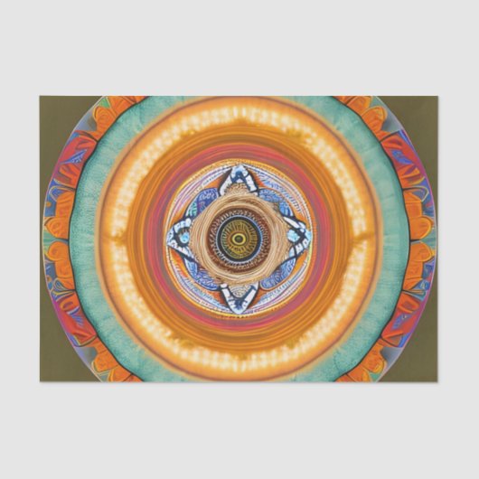 Celestial Sun Mandala Seidenpapier (Vorderseite)