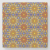 Celestial Sun Mandala Steinuntersetzer (Vorderseite)