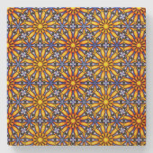 Celestial Sun Mandala Steinuntersetzer (Vorderseite)