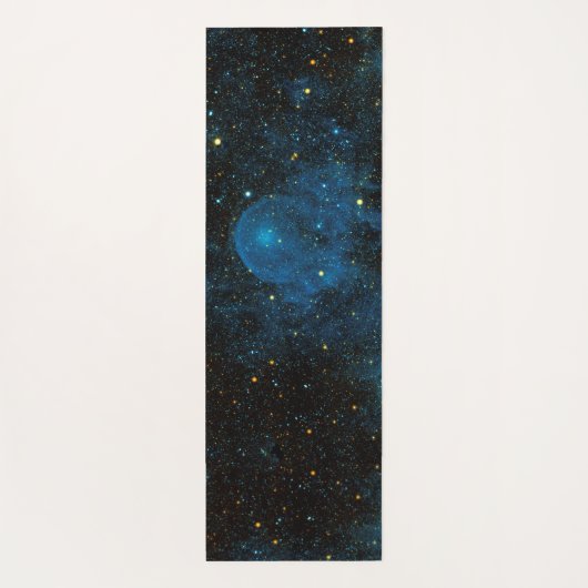 Celestial Sun Monogram Name Glitzer Navy Cool Yogamatte (Rückseite)