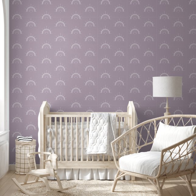 Celestial Sun Moon Arch Lilac Lila Tapete (Kinder)