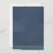 Celestial Sun & Moon Blue Einladung (Rückseite)