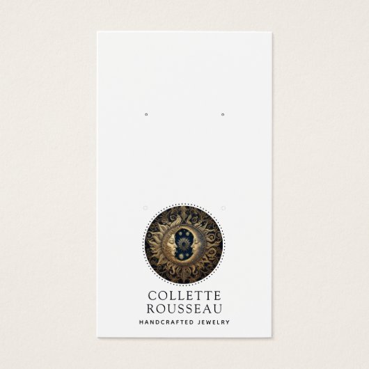 Celestial Sun Moon Earring Juwelier Display (Vorderseite)