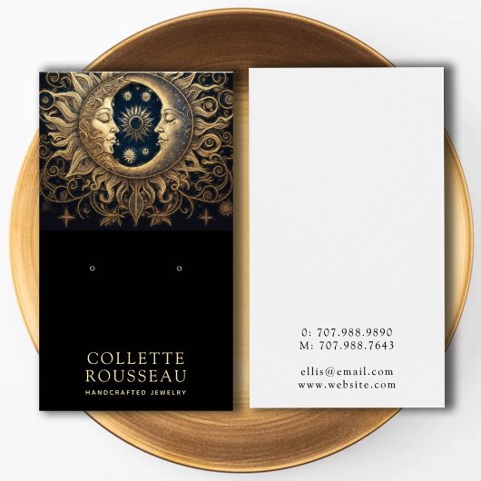 Celestial Sun Moon Earring Juwelier Display