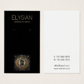 Celestial Sun Moon Earring Juwelier Display (Vorne & Hinten)