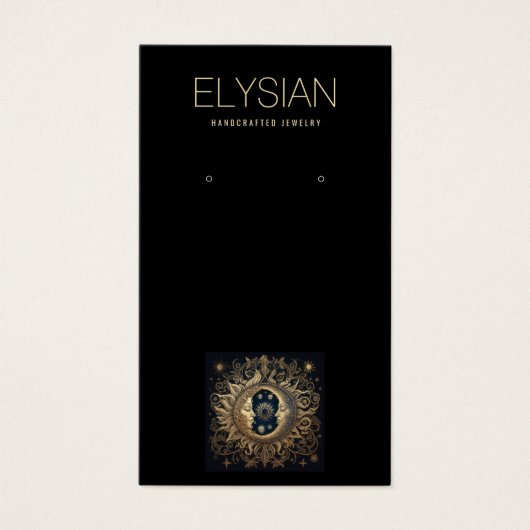 Celestial Sun Moon Earring Juwelier Display (Vorderseite)