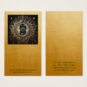 Celestial Sun Moon Gold Earring Juwelier Display (Vorne & Hinten)