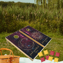 Celestial Sun Moon Individuelle Name Glitzer Burgu