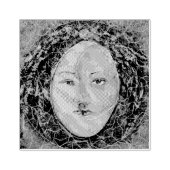 Celestial Sun Moon Jung Faces Maureen Girard Gummistempel (Prägung)