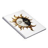 Celestial Sun & Moon Notebook Notizblock (Rechte Seite)
