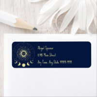 Celestial Sun Moon Phases Zodiac