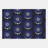 Celestial Sun Moon Phases Zodiac Geschenkpapier Set (Vorderseite 2)
