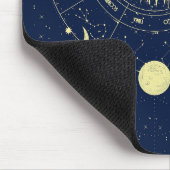 Celestial Sun Moon Phases Zodiac Mousepad (Ecke)