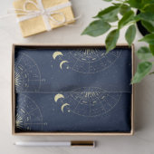Celestial Sun Moon Phases Zodiac Seidenpapier (Geschenk)