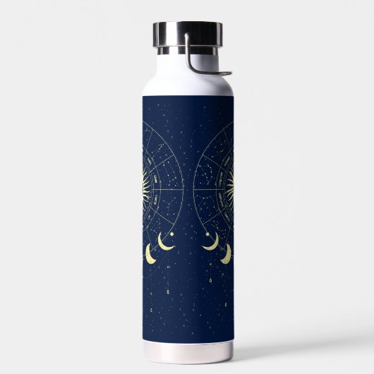 Celestial Sun Moon Phases Zodiac Trinkflasche (Links)