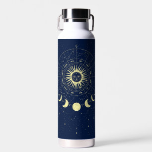 Celestial Sun Moon Phases Zodiac Trinkflasche
