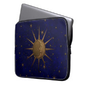 Celestial Sun Moon Starry Night Laptopschutzhülle (Vorderseite Links)