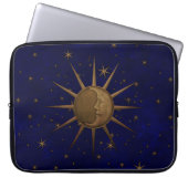 Celestial Sun Moon Starry Night Laptopschutzhülle (Vorderseite)