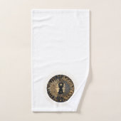 Celestial Sun Moon Stars Personalisiert Badhandtuch Set (Handtuch)