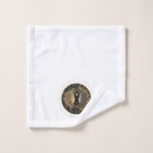 Celestial Sun Moon Stars Personalisiert Badhandtuch Set (Waschlappen)