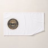 Celestial Sun Moon Stars Personalisiert Badhandtuch Set (Handtuch)