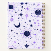 Celestial Sun Moon Stars Sketchbook Notizblock (Rückseite)